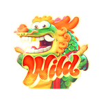 Símbolo Wild (Dragão Dourado) do Fortune Dragon, paga 20x três em linha. PG Soft.