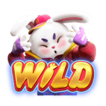 Símbolo Wild do Fortune Rabbit (Coelhinho dourado), substitui todos exceto Prize Symbols. PG Soft.