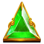 Símbolo Joia Verde do Gates of Olympus da Pragmatic Play.