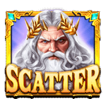 Símbolo Scatter Zeus do Gates of Olympus da Pragmatic Play.