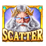 Símbolo Zeus (Scatter) do Gates of Olympus 1000 da Pragmatic Play.