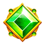 Símbolo Diamante Verde do Starlight Princess 1000. Pragmatic Play.